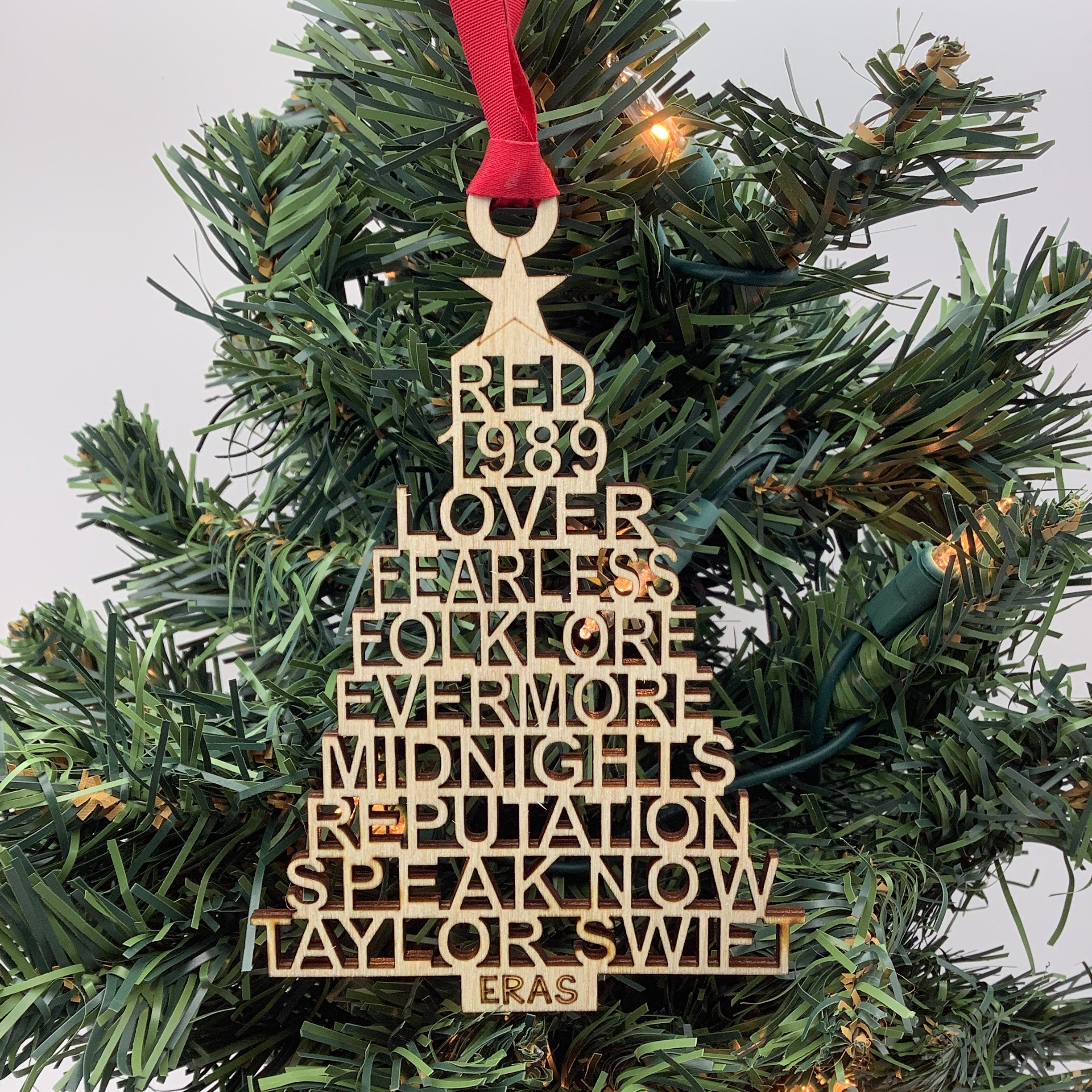 ERAS Laser Cut Wood Ornament